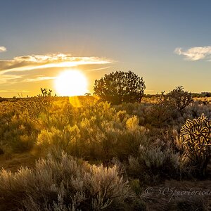 Early Sunset on the Mesa