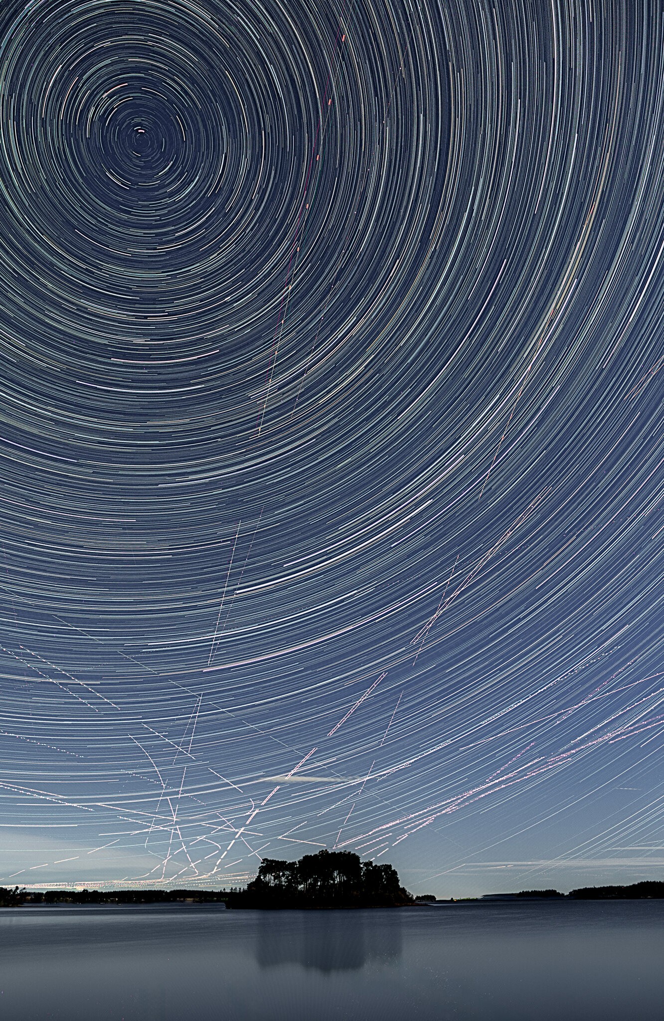 Gladhouse Reservoir Startrail.