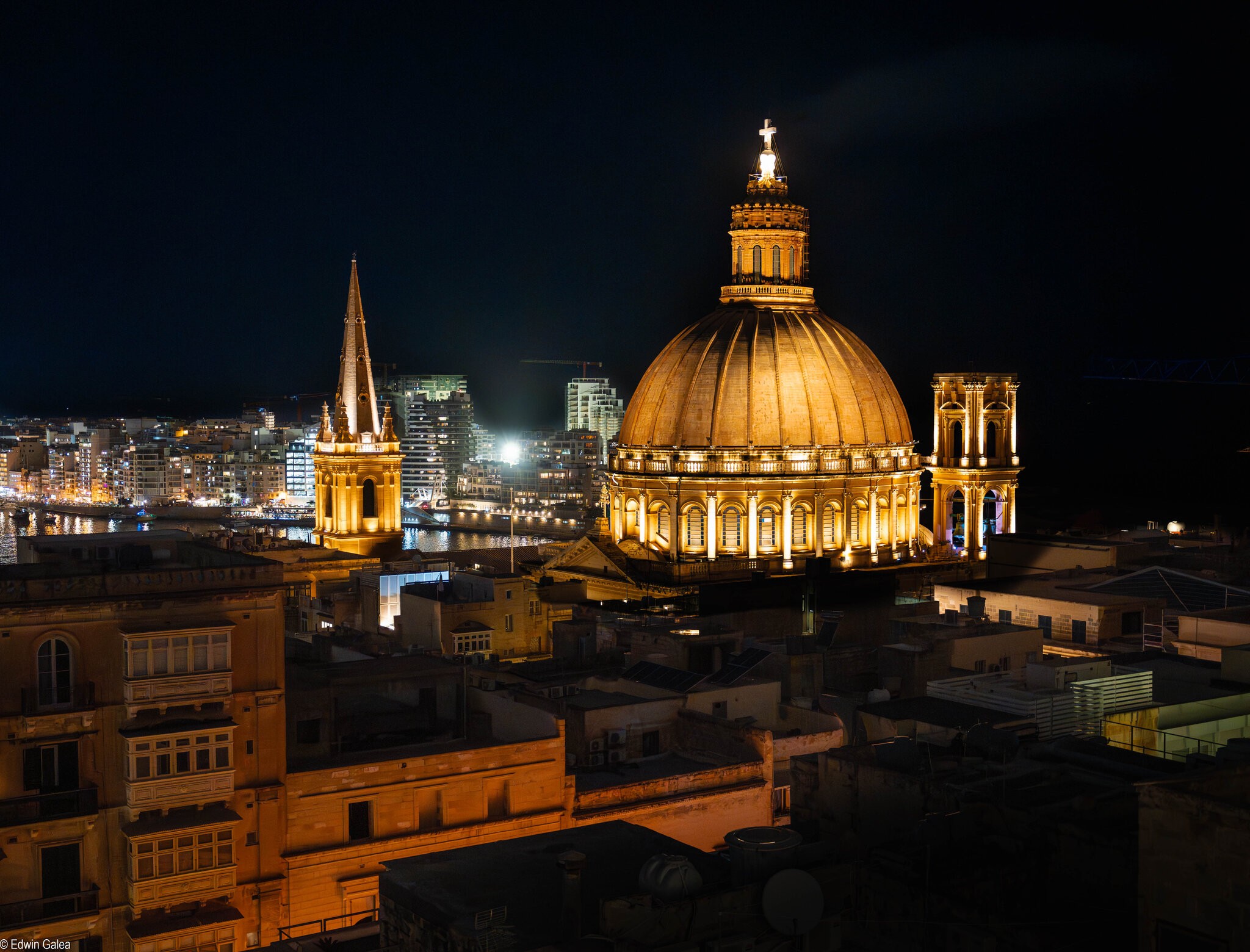 valletta by night from embassy hotel rooftop-2.jpg